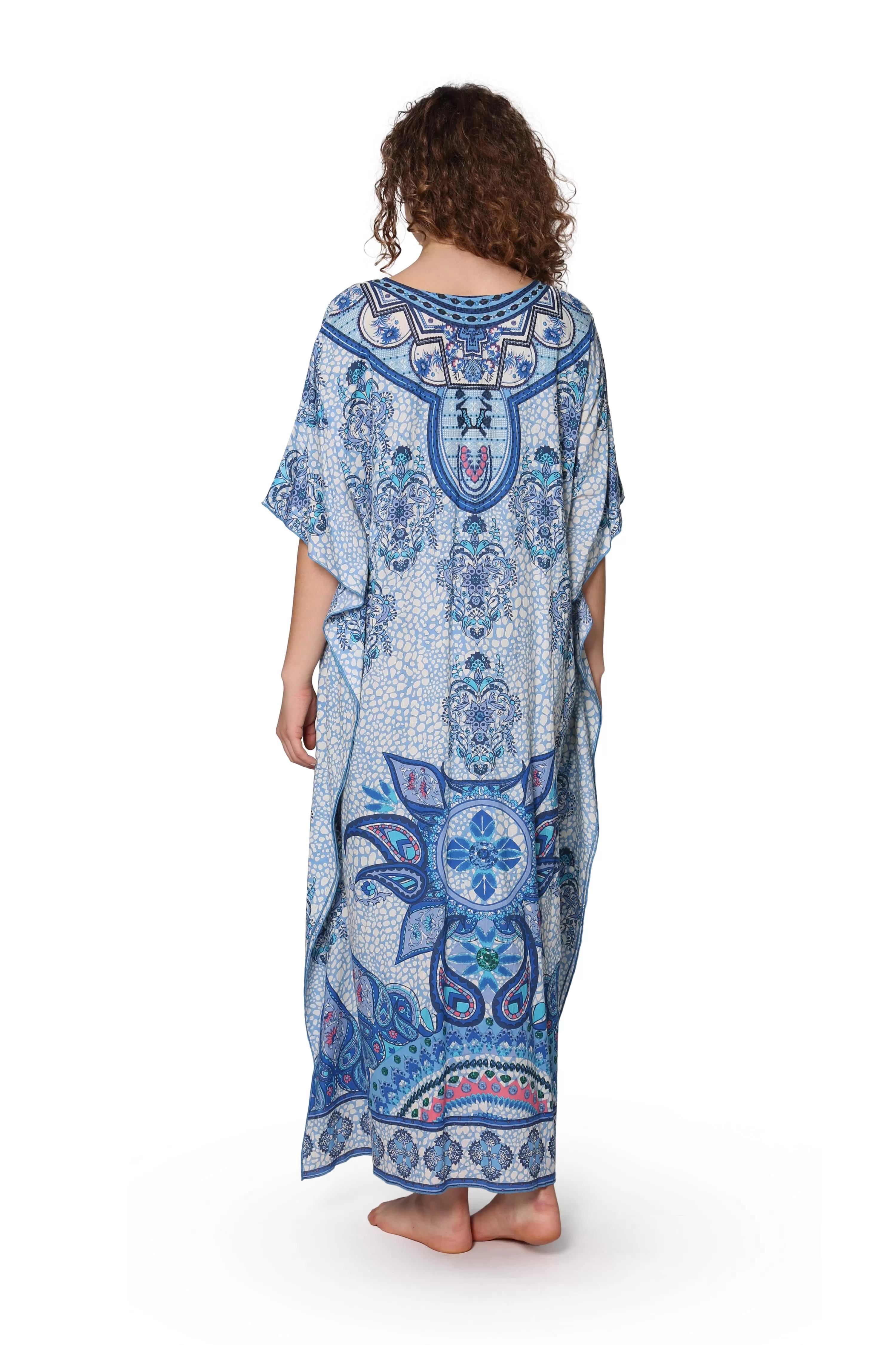 100% Cotton Paisley Print Caftan