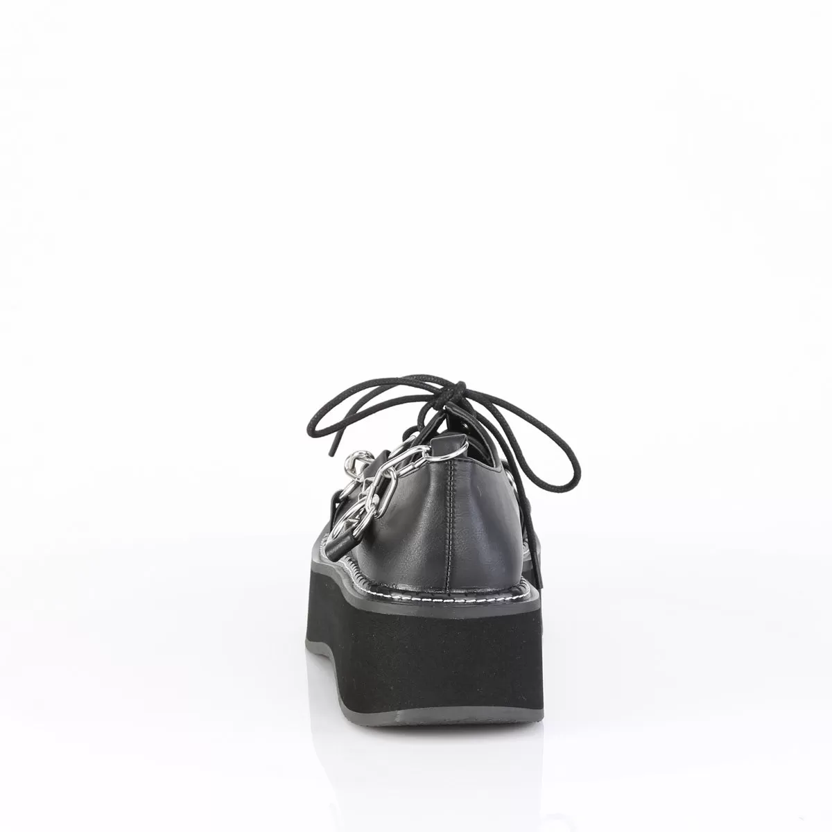 2 Inch Platform EMILY-32 Black Vegan Leather