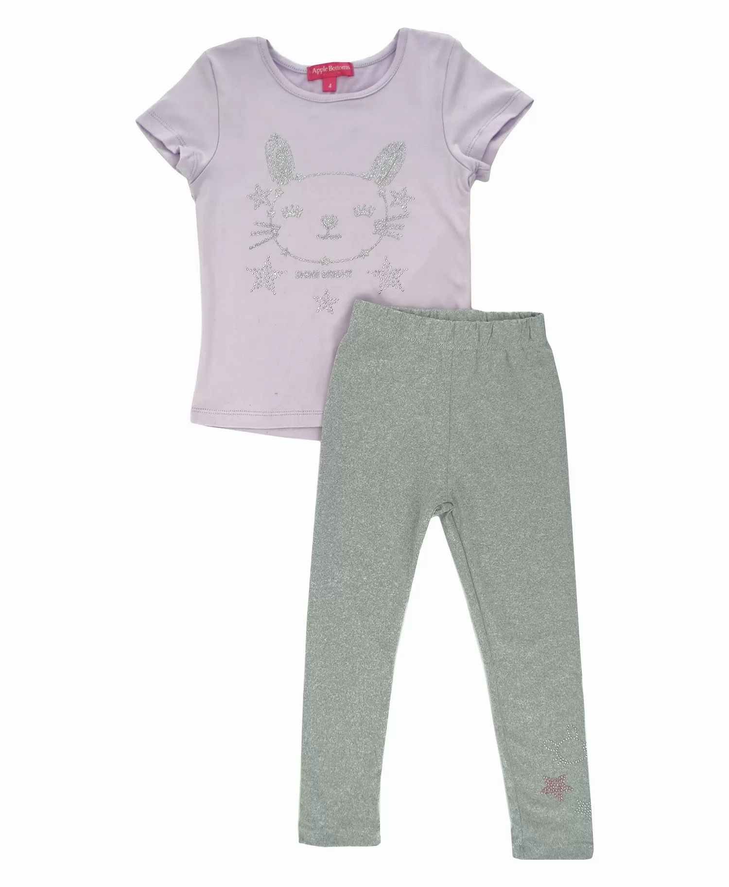 55936, Girls' 2 Piece Apple Bottom, Top & Shorts Set