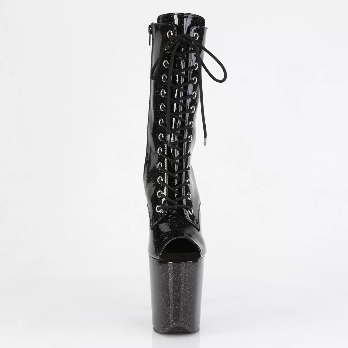 8 Inch Heel FLAMINGO-1041GP Black Glitter