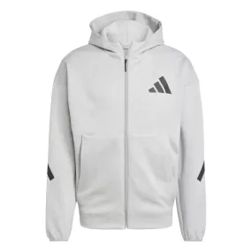 Adidas Men Z.N.E. Full Zip Hooded Track Jacket Grey JF2450