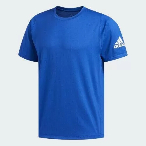 adidas Mens Freelift Weightlifting T-Shirt Blue