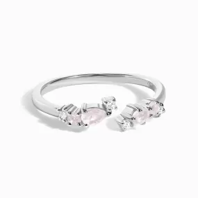 Adjustable Rose Quartz Ring - Flourish