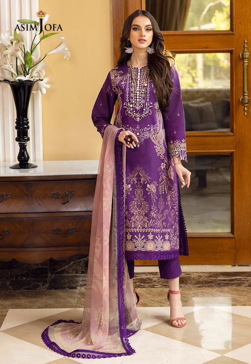 AJAA-15 EMBROIDERED LAWN 3 PCS