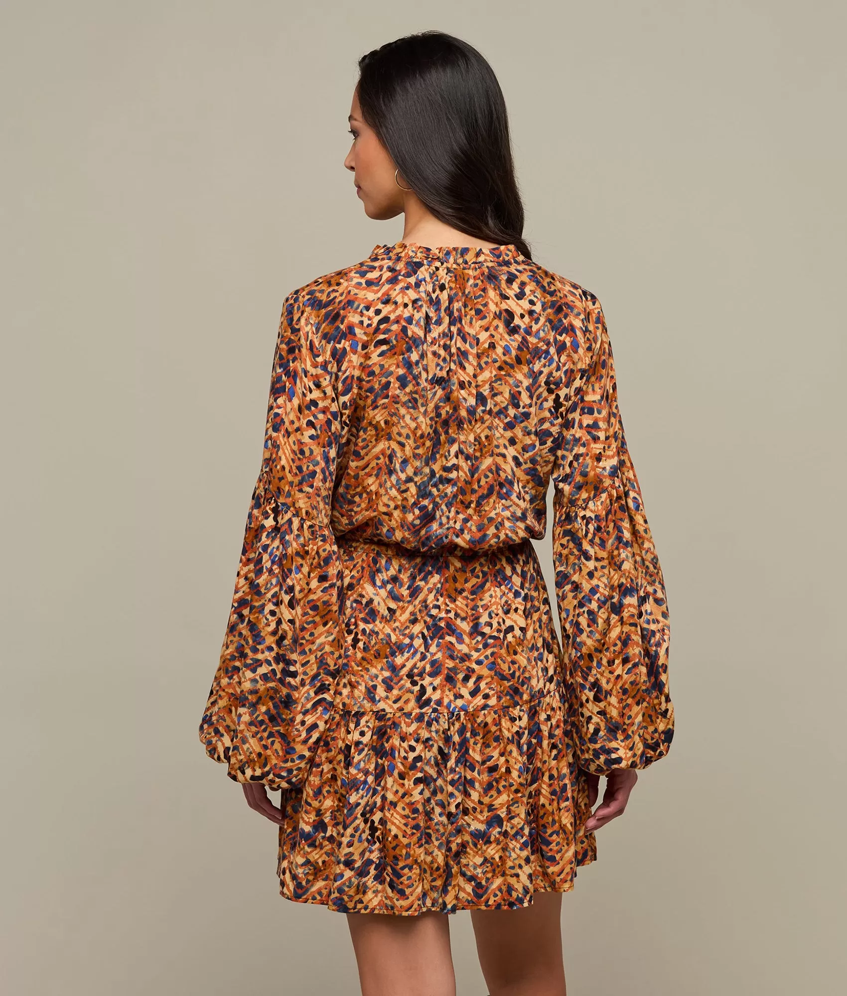 Alanna Long Sleeve Dress :: Brown