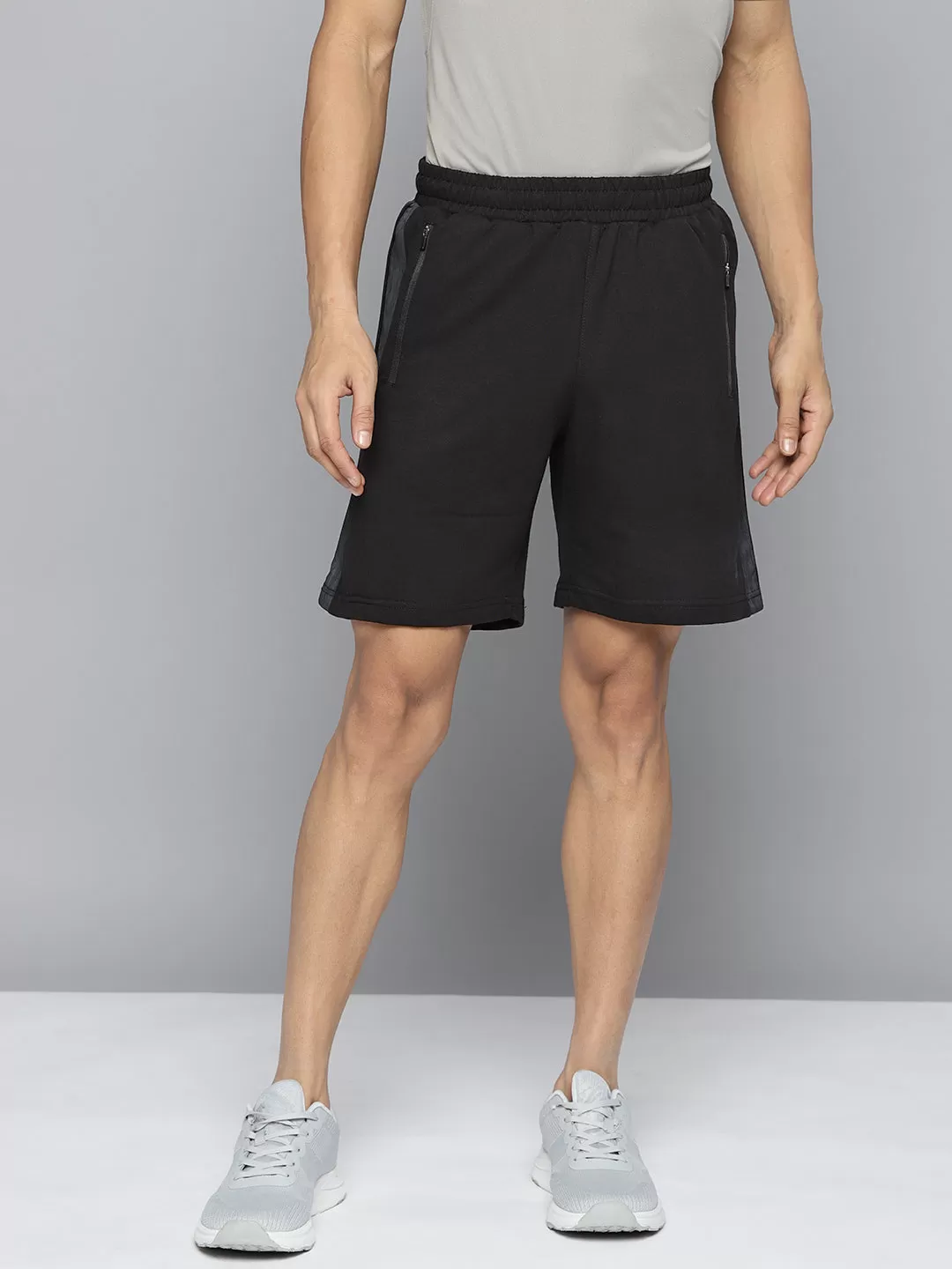 Alcis Men Black Solid Running Shorts