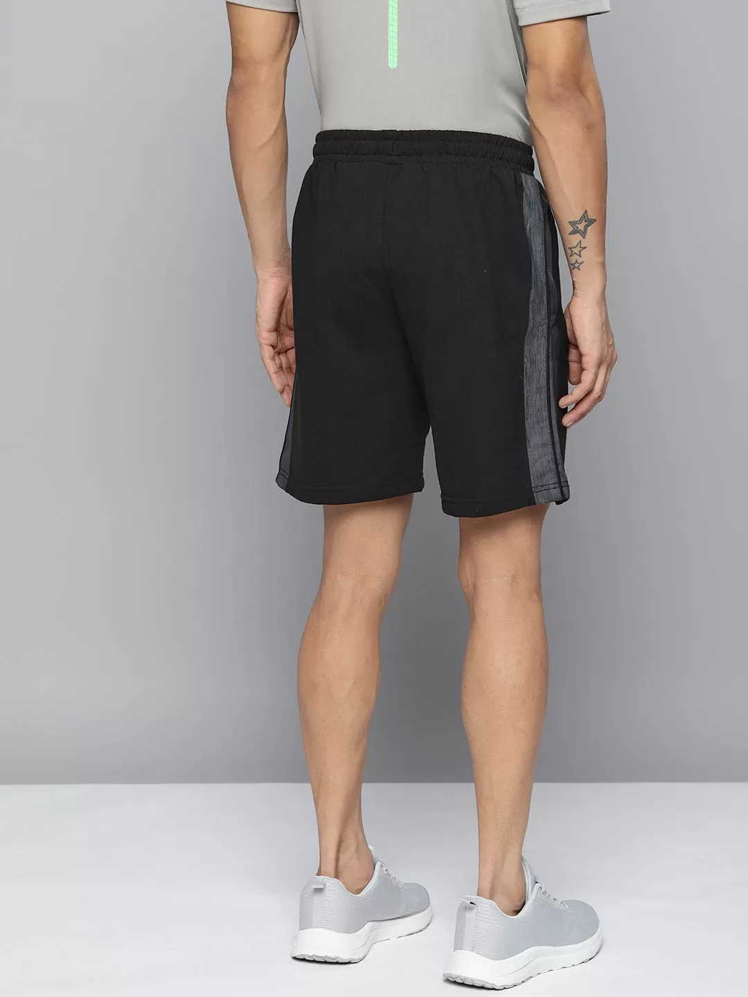 Alcis Men Black Solid Running Shorts