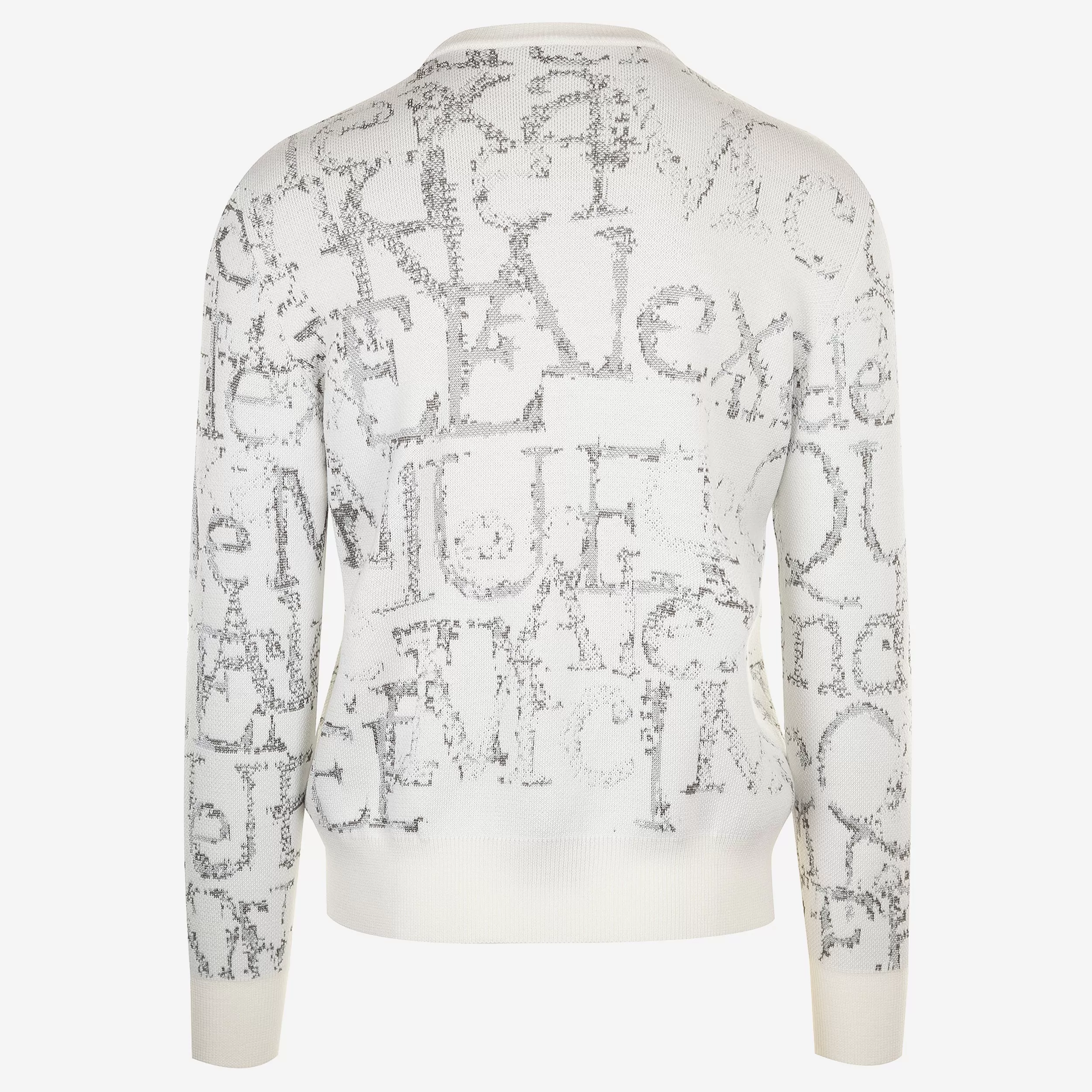 Alexander McQueen Silver Logo Knitwear