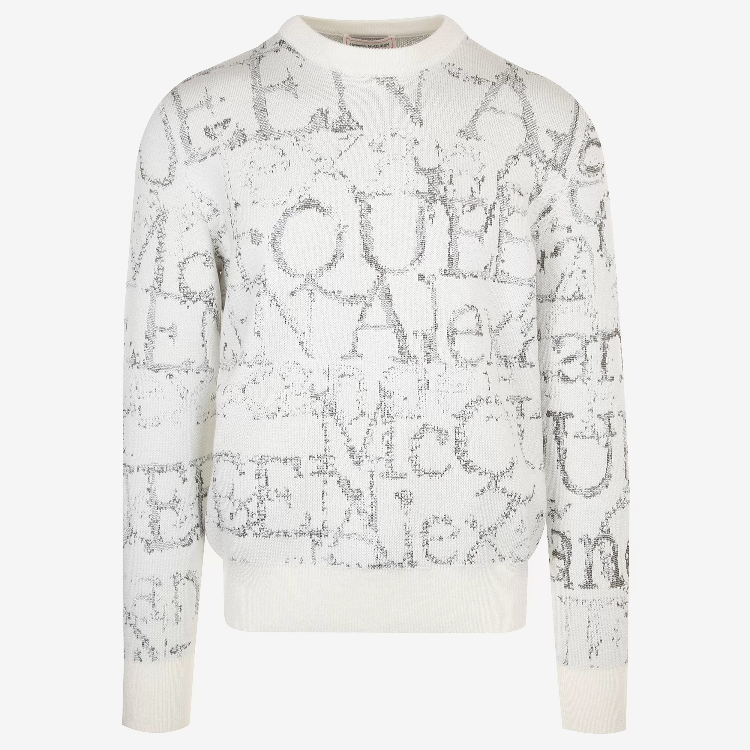 Alexander McQueen Silver Logo Knitwear