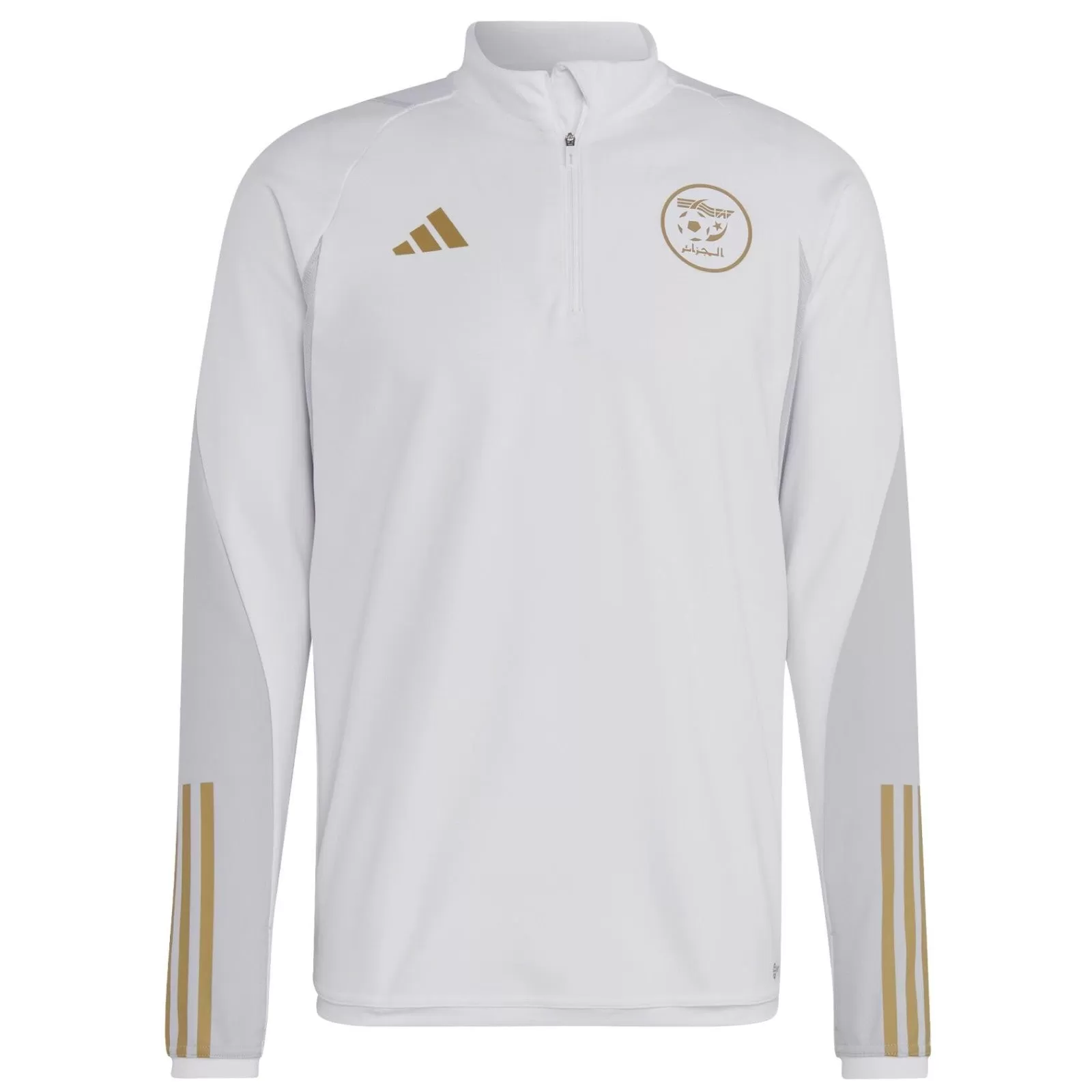 Algeria training technical Soccer tracksuit 2022/23 white/gold - Adidas