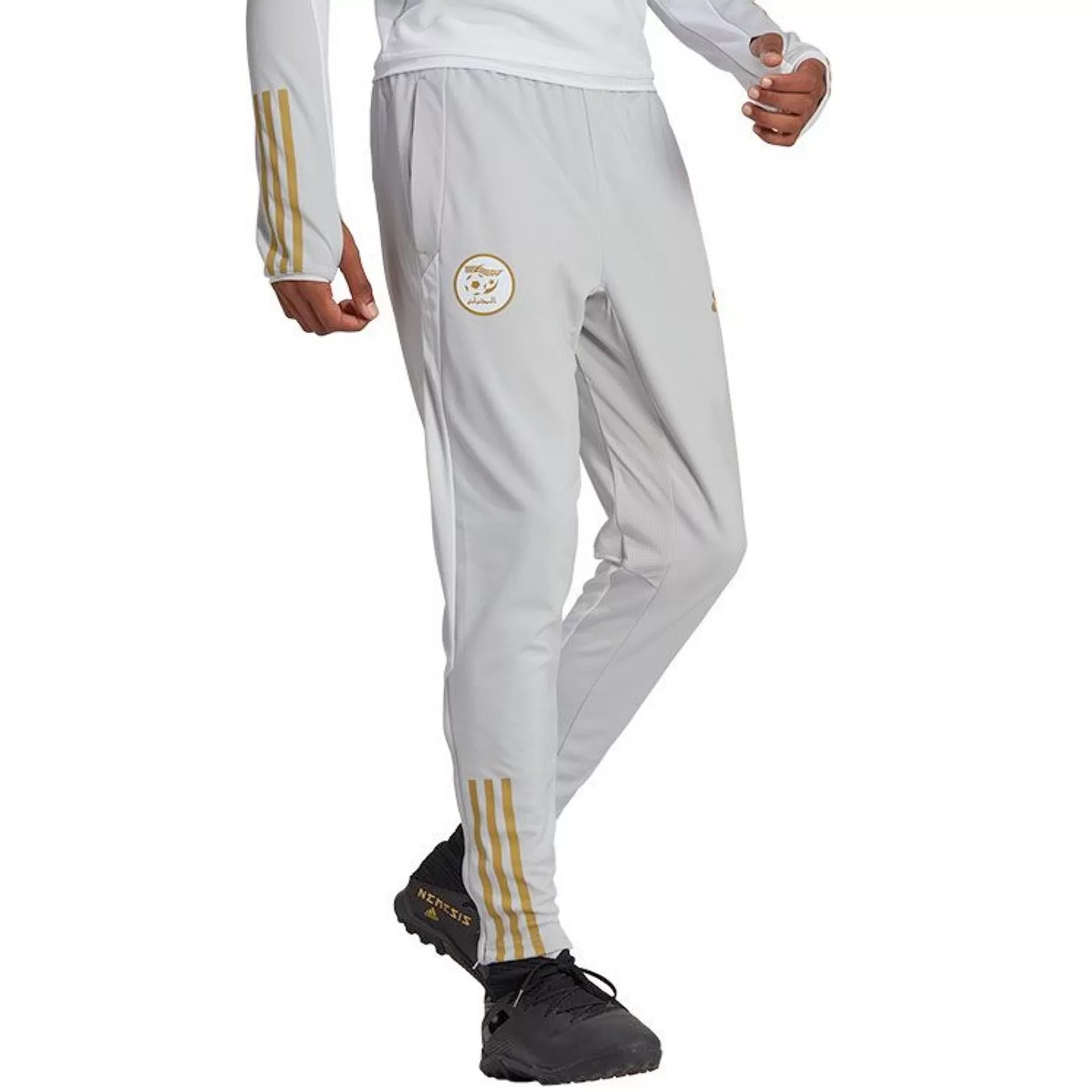 Algeria training technical Soccer tracksuit 2022/23 white/gold - Adidas