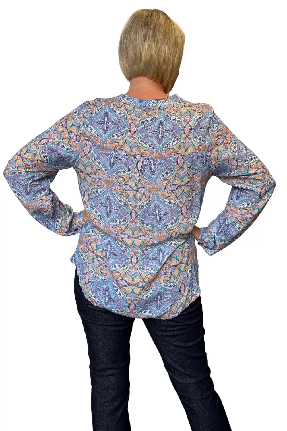 Allegra Shirt | Paisley Purple Multi