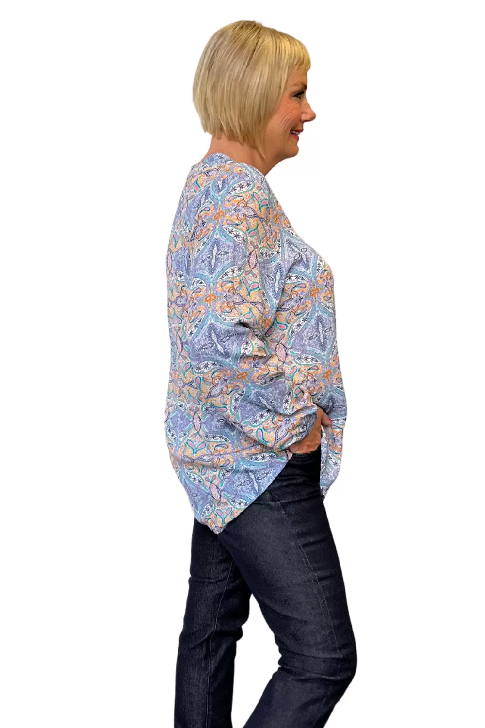 Allegra Shirt | Paisley Purple Multi