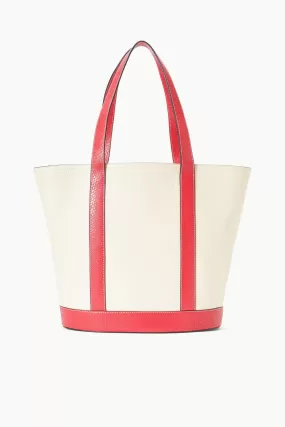 ALLORA TOTE | CREAM RED ROSE