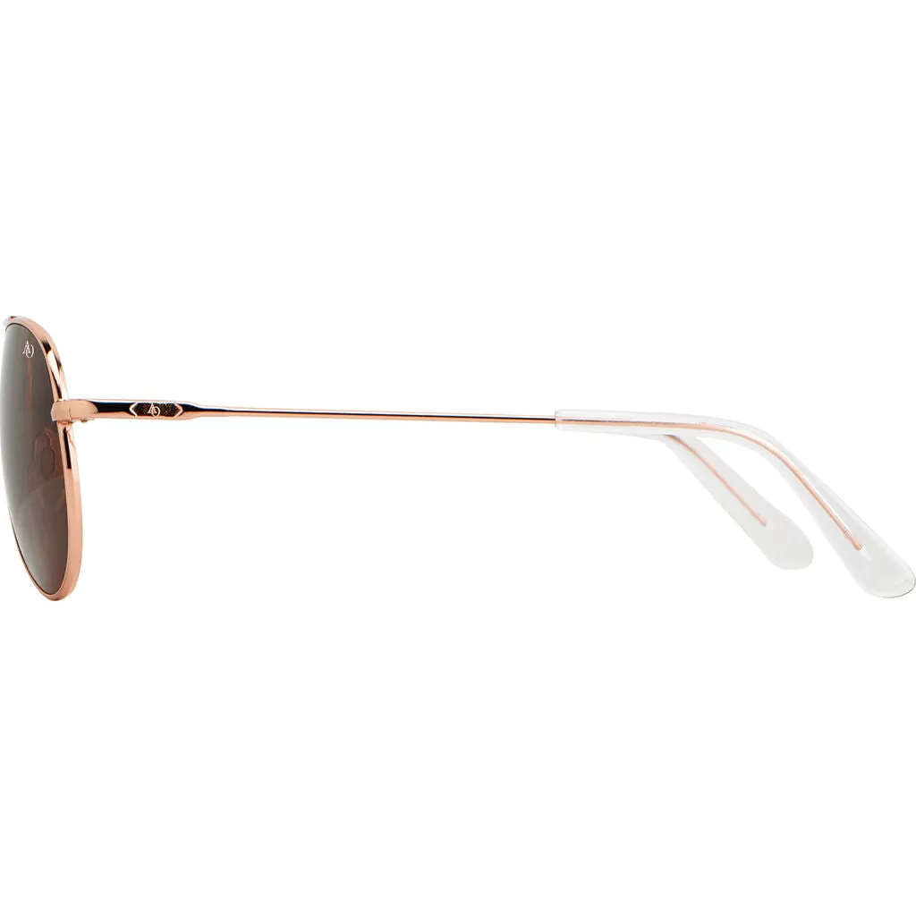 American Optical General Sunglasses | Rose Gold/Polarized Glass Brown