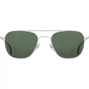 American Optical General Sunglasses | Silver/Glass Green