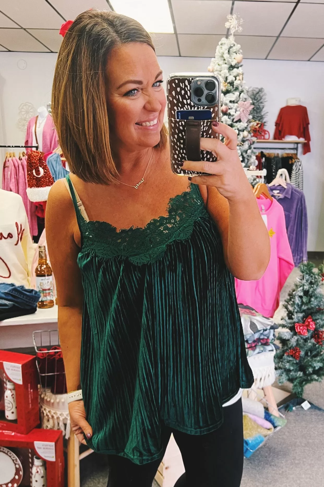 Anastasia Velvet Cami Tank