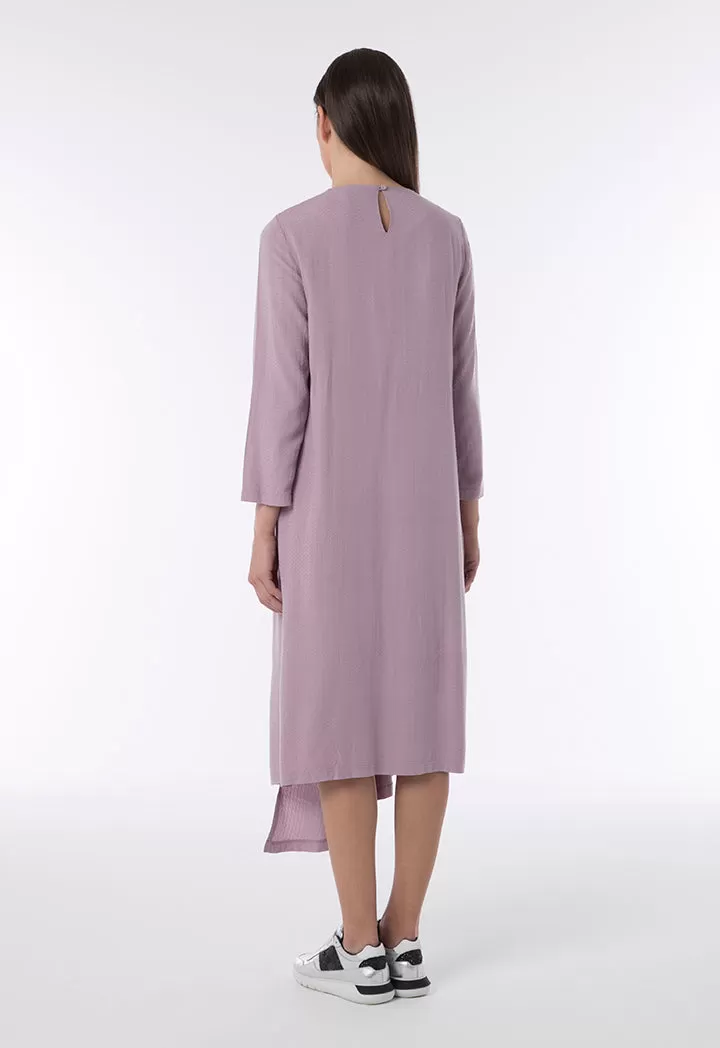 Asymmetric Textured Fabric Dress