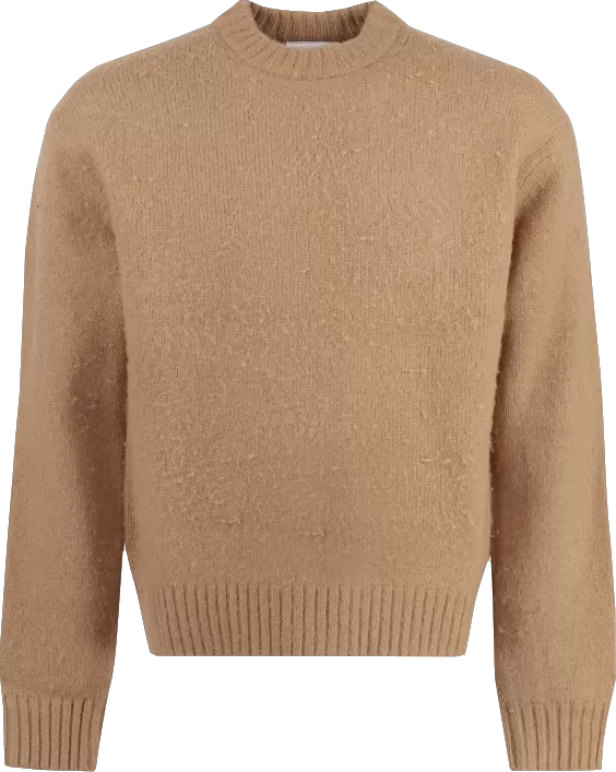 AXEL ARIGATO Beige Camel Beyond Merino Wool And Cashmere-blend Jumper Bnwt UK XS