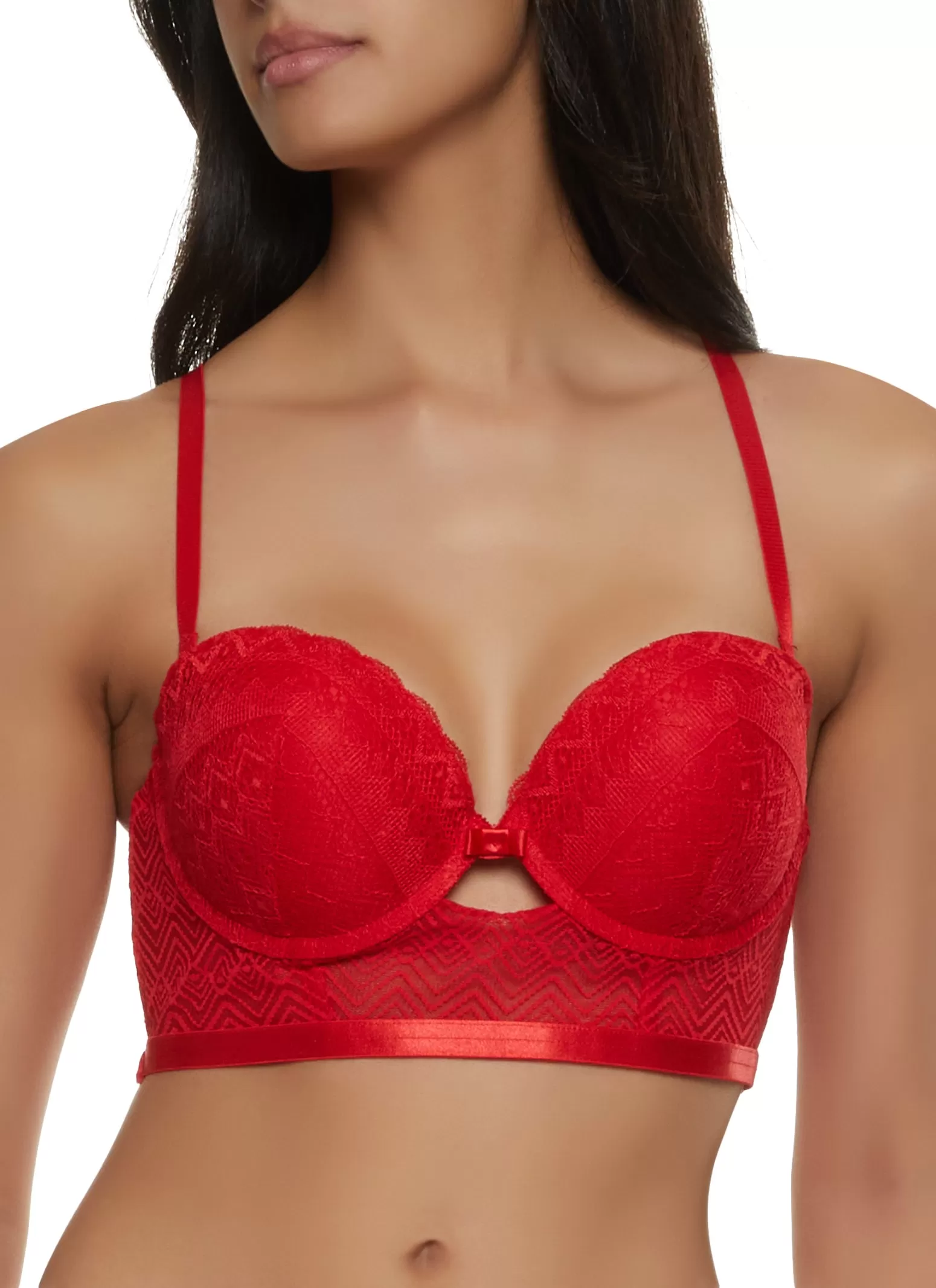 Aztec Lace Keyhole Balconette Bra | Converts to Strapless