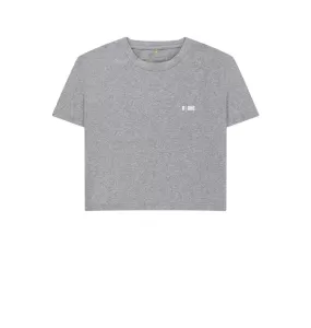 B-Relaxed Crop T-Shirt Grey