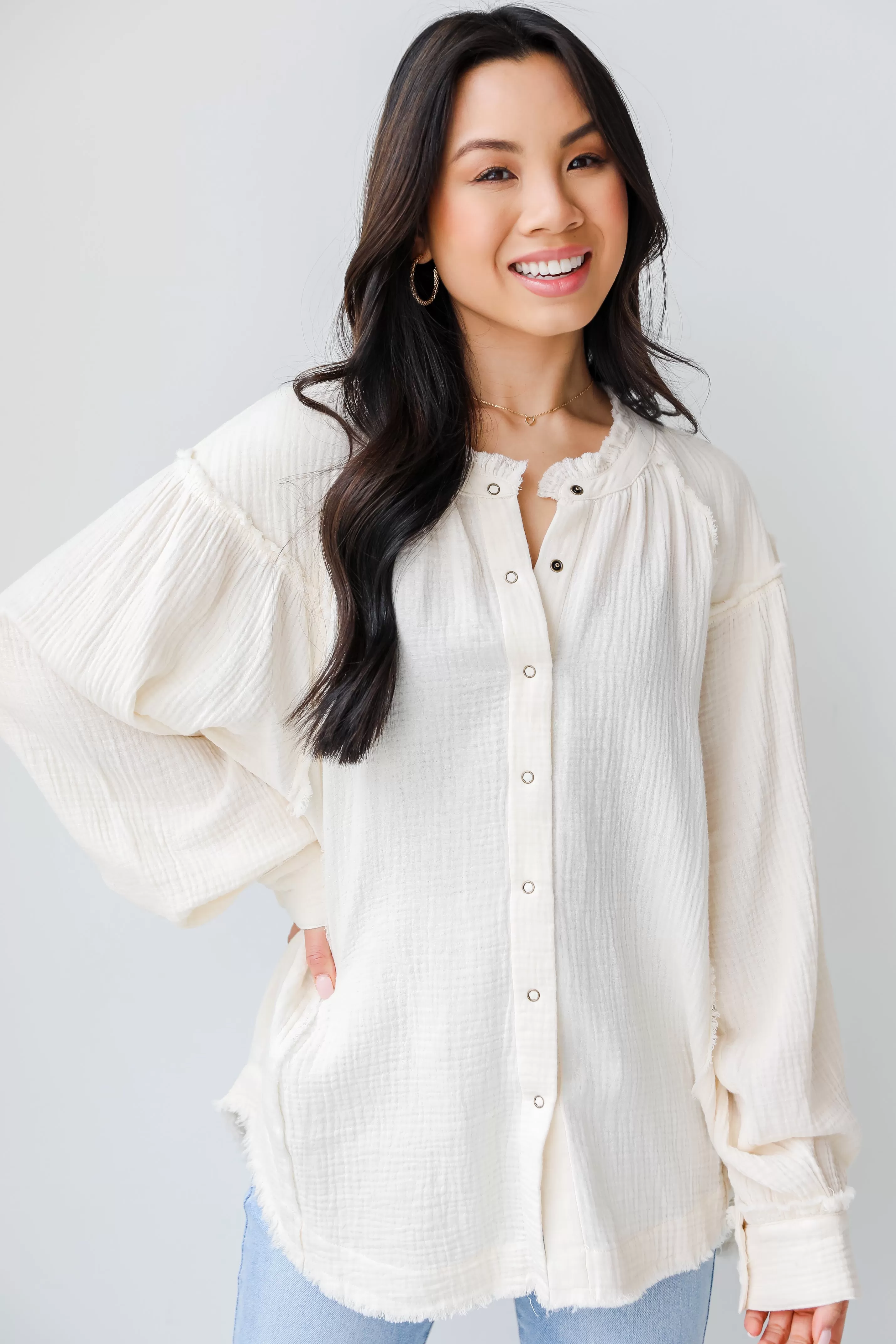 Back To Love Linen Blouse