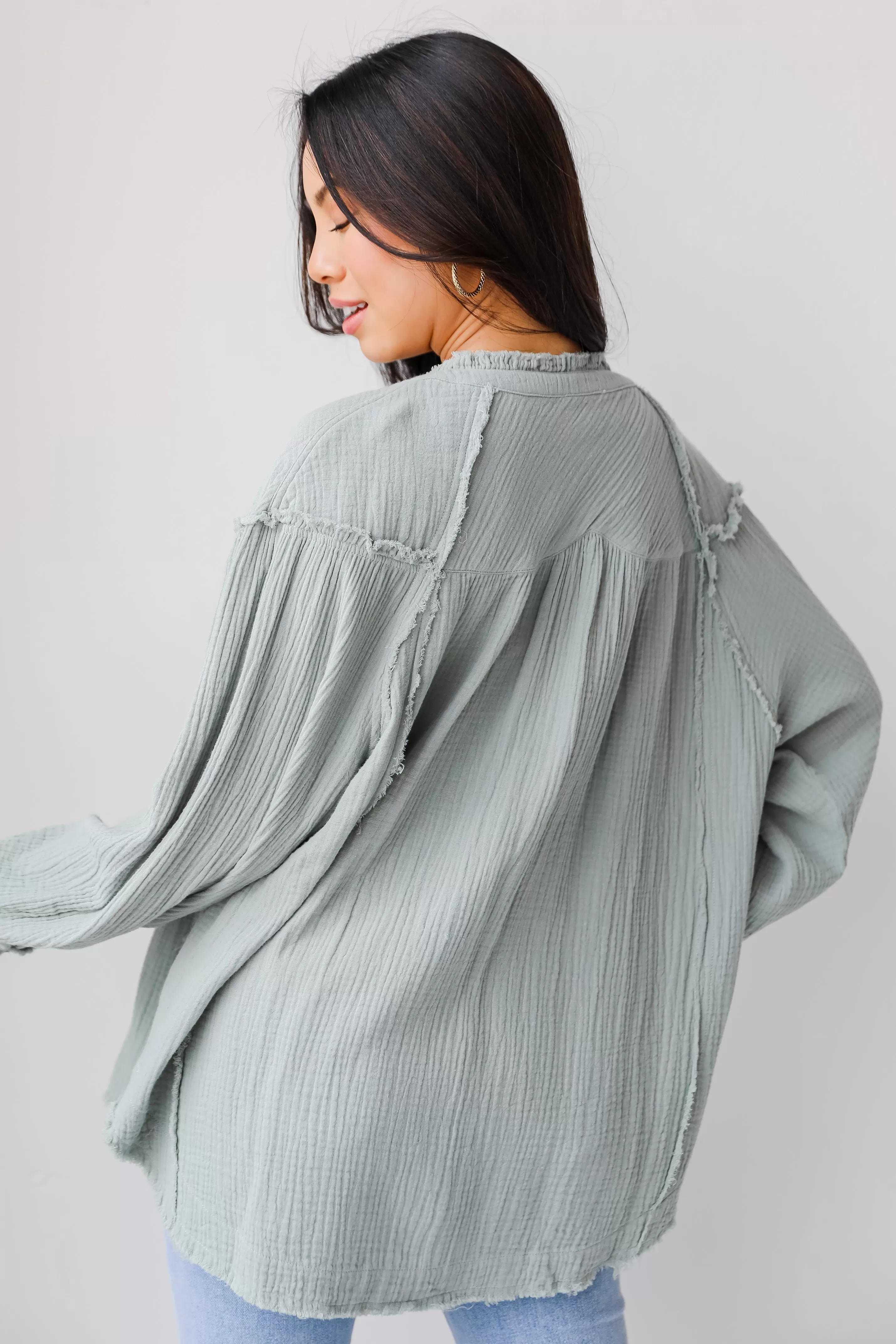 Back To Love Linen Blouse