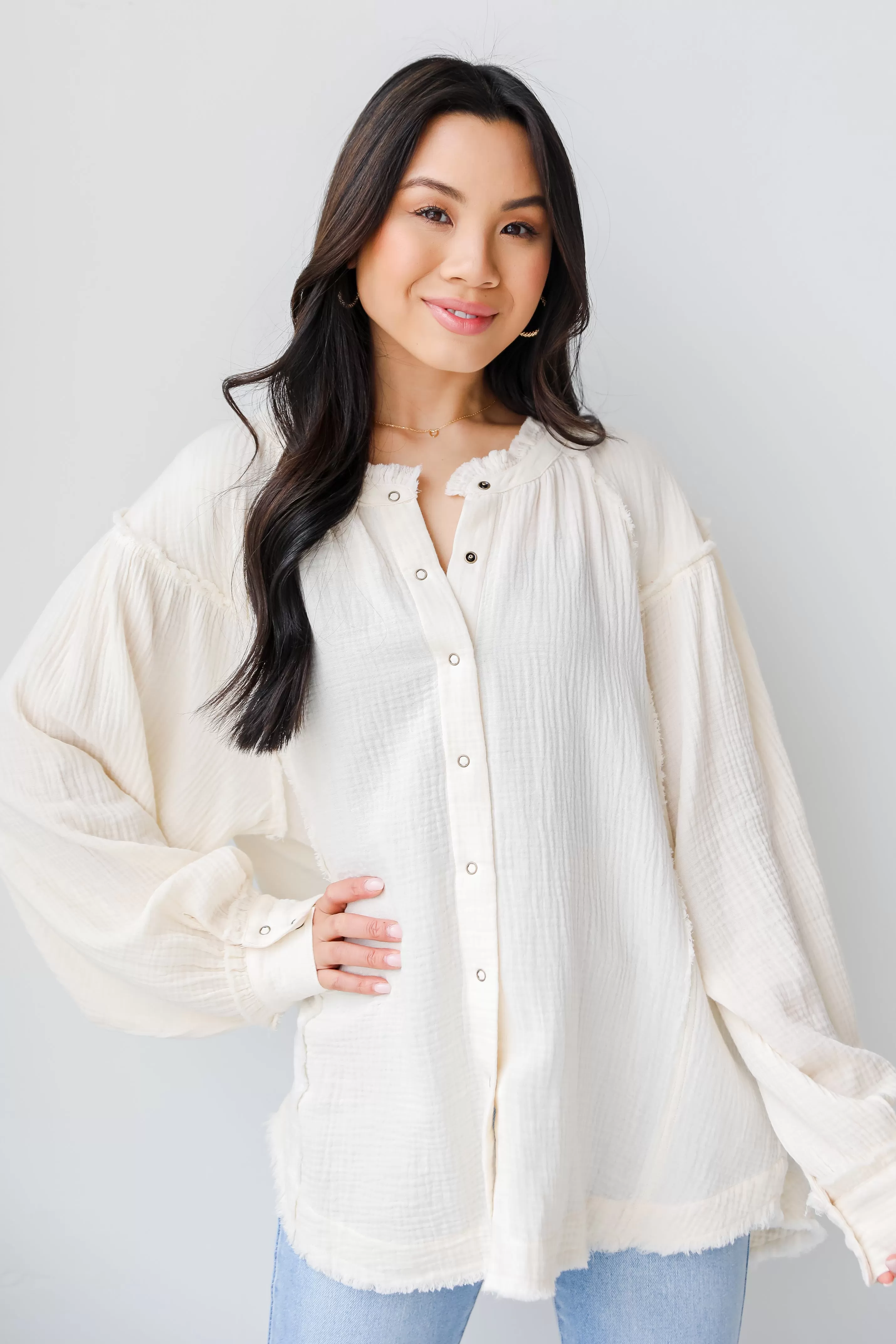 Back To Love Linen Blouse