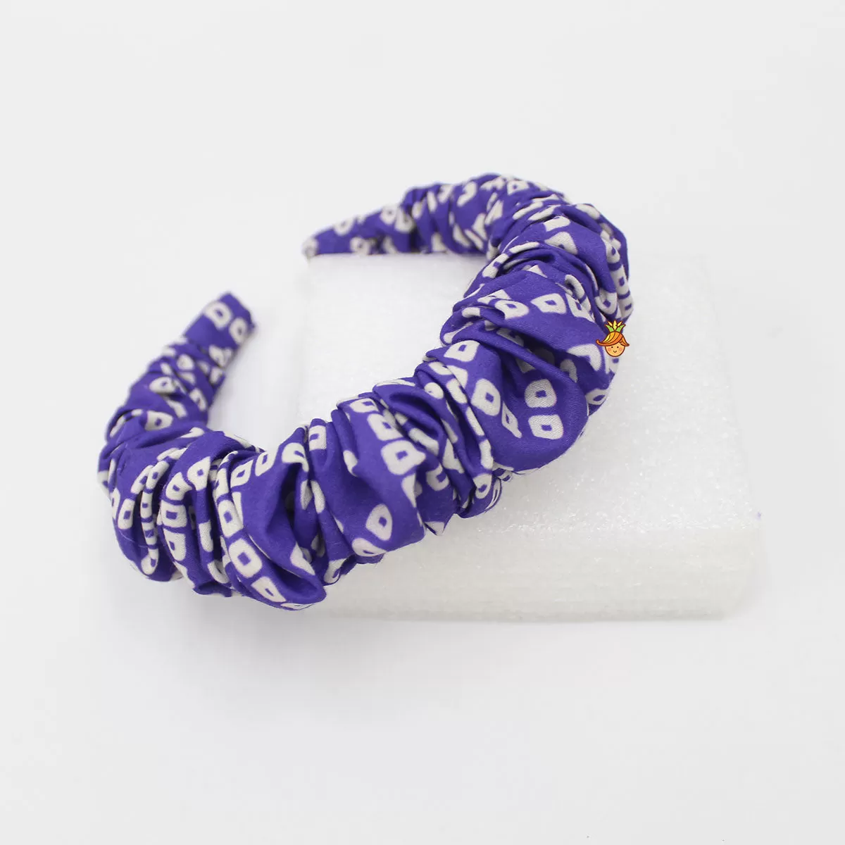 Bandhani Printed Violet Hair Band