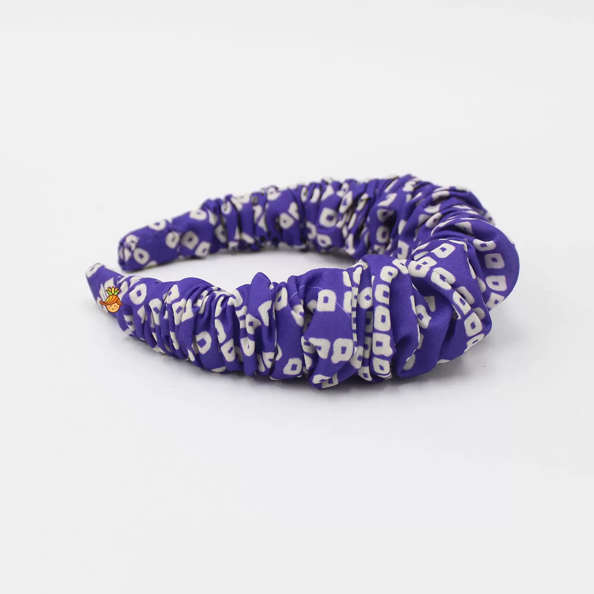 Bandhani Printed Violet Hair Band