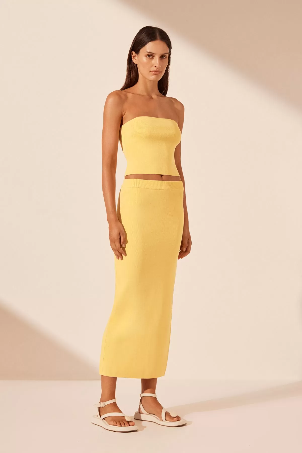 BASIC TUBE TOP - LEMON