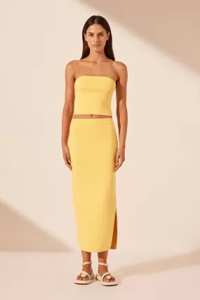 BASIC TUBE TOP - LEMON