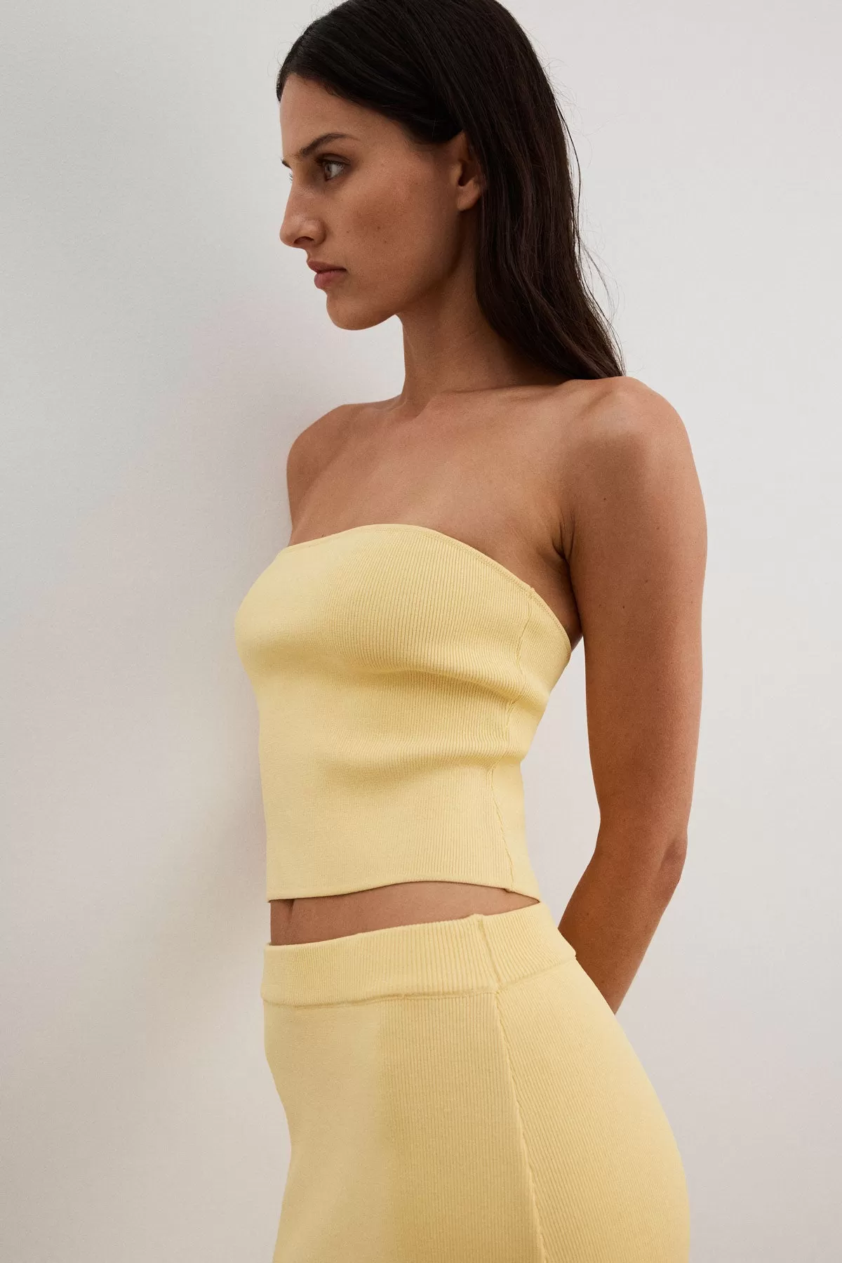 BASIC TUBE TOP - LEMON