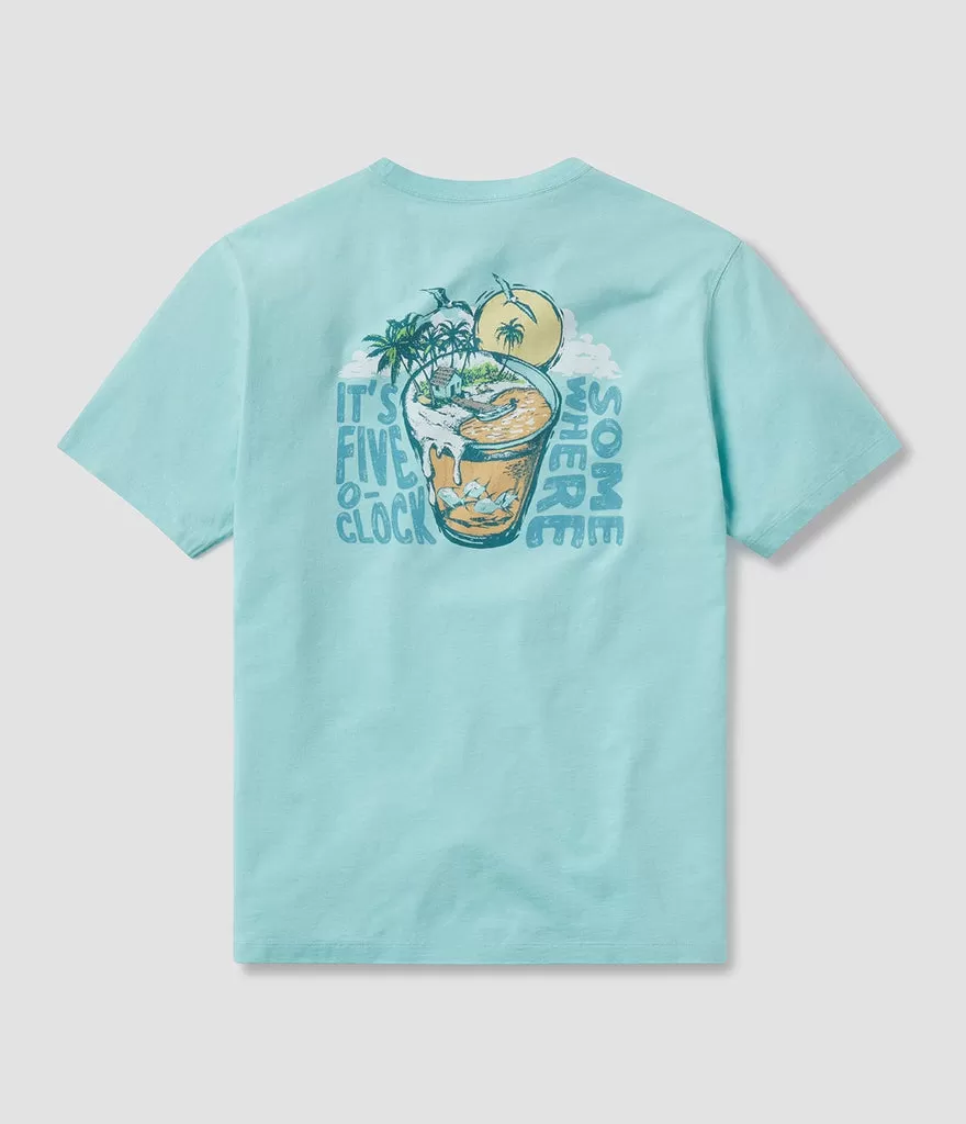 Beach Draft Tee SS- Summer Snow