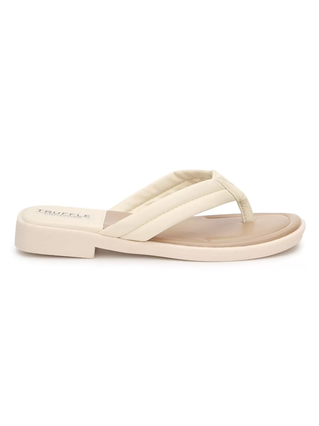 Beige PU Slip-On Flats (TC-RS3593-BEIG)