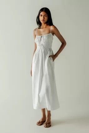 Bella Midi Dress - White