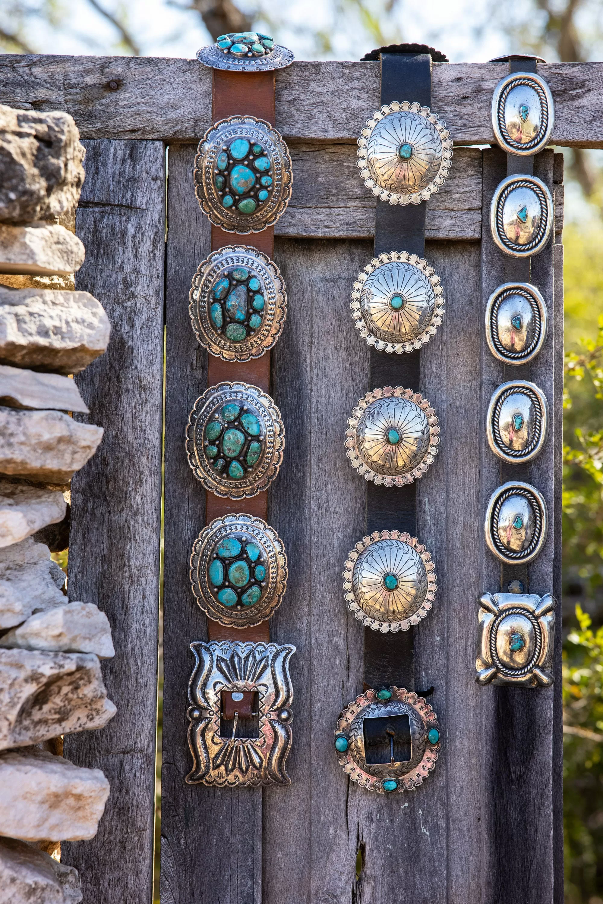 Belt, A Vintage, Concho, Turquoise Vintage, Mid-Century, 981