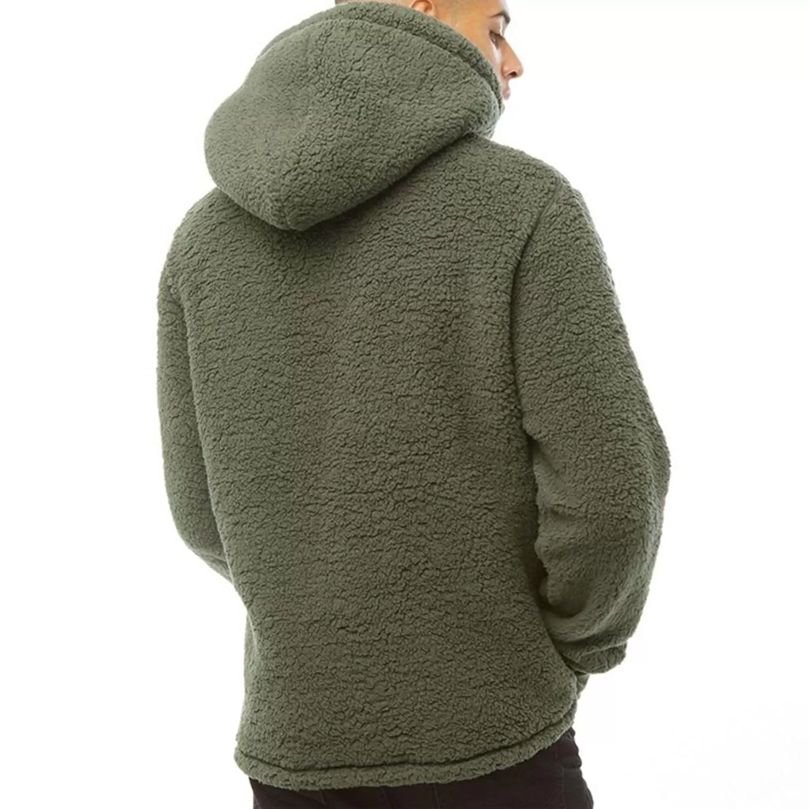 Bench Mens Jerry Borg Pullover Teddy Bear Fleece Hoodie