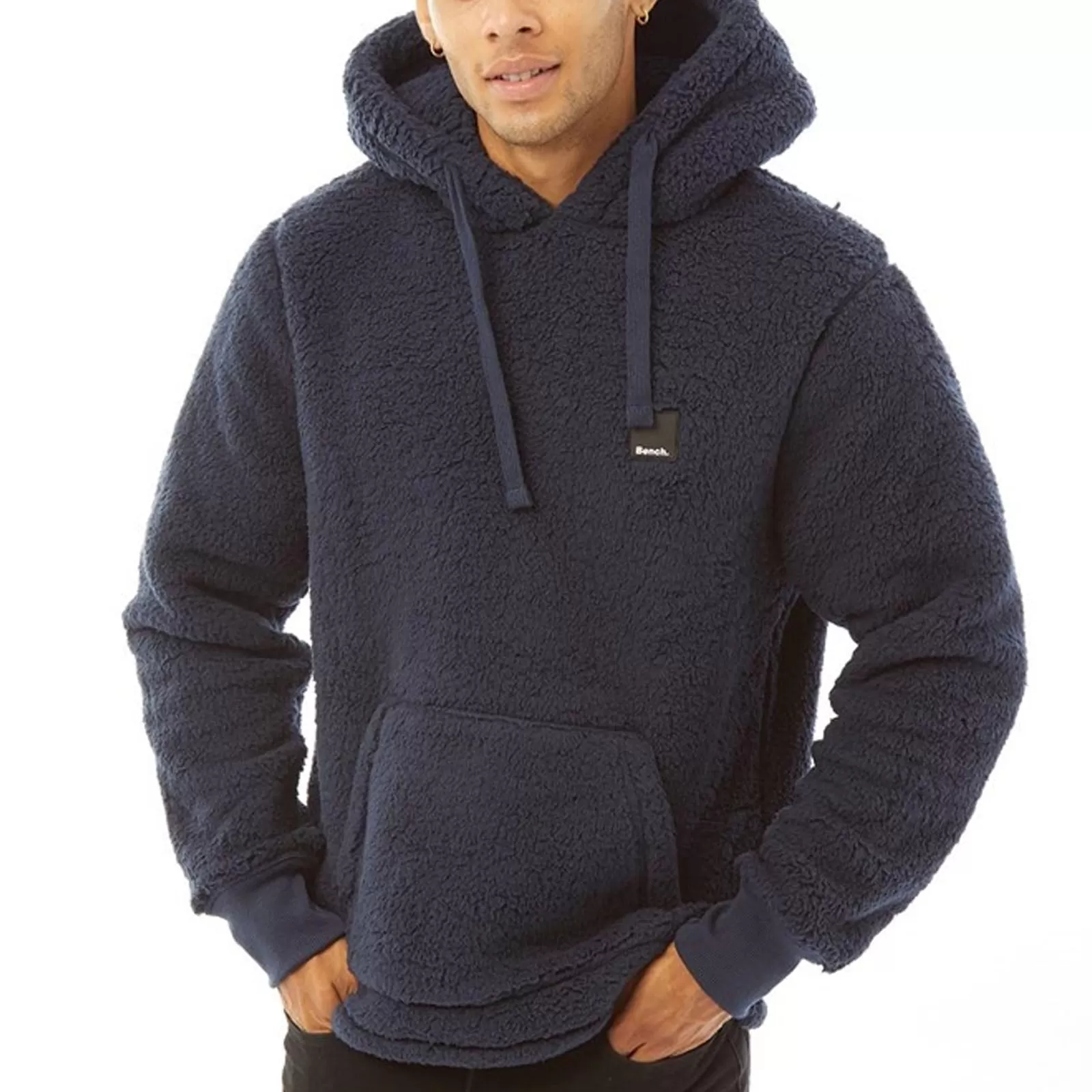 Bench Mens Jerry Borg Pullover Teddy Bear Fleece Hoodie