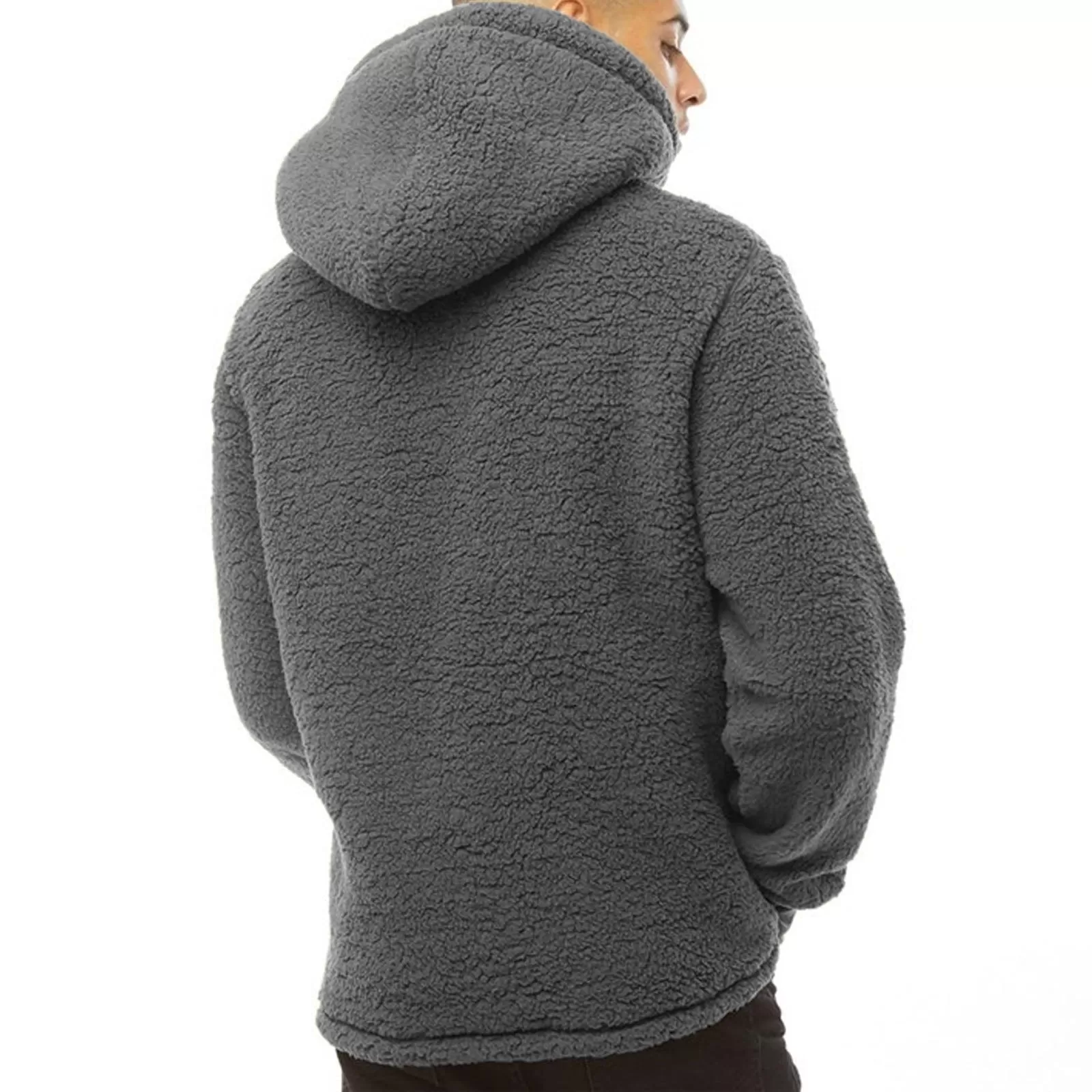 Bench Mens Jerry Borg Pullover Teddy Bear Fleece Hoodie