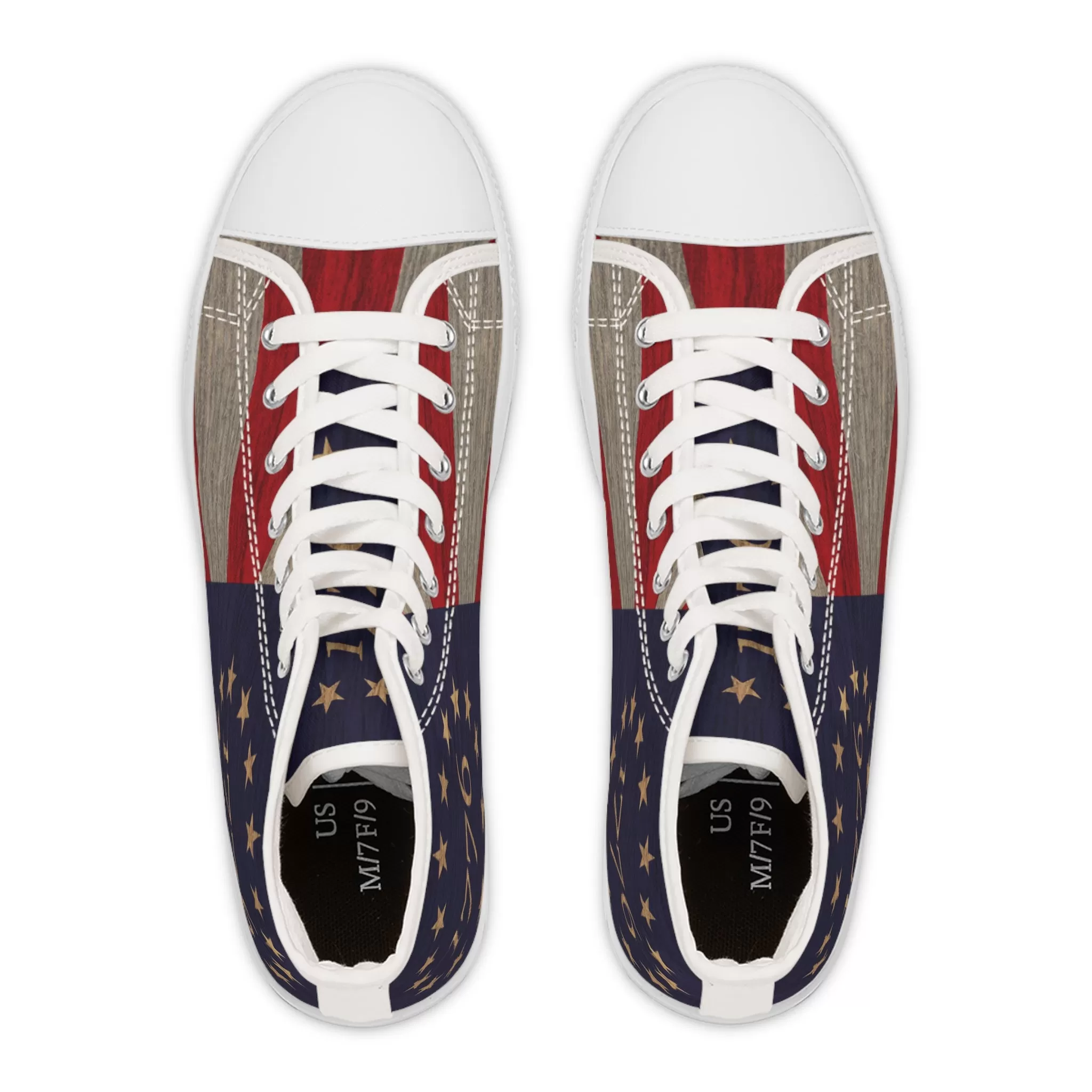 Betsy Ross Flag Women's High Top Sneakers