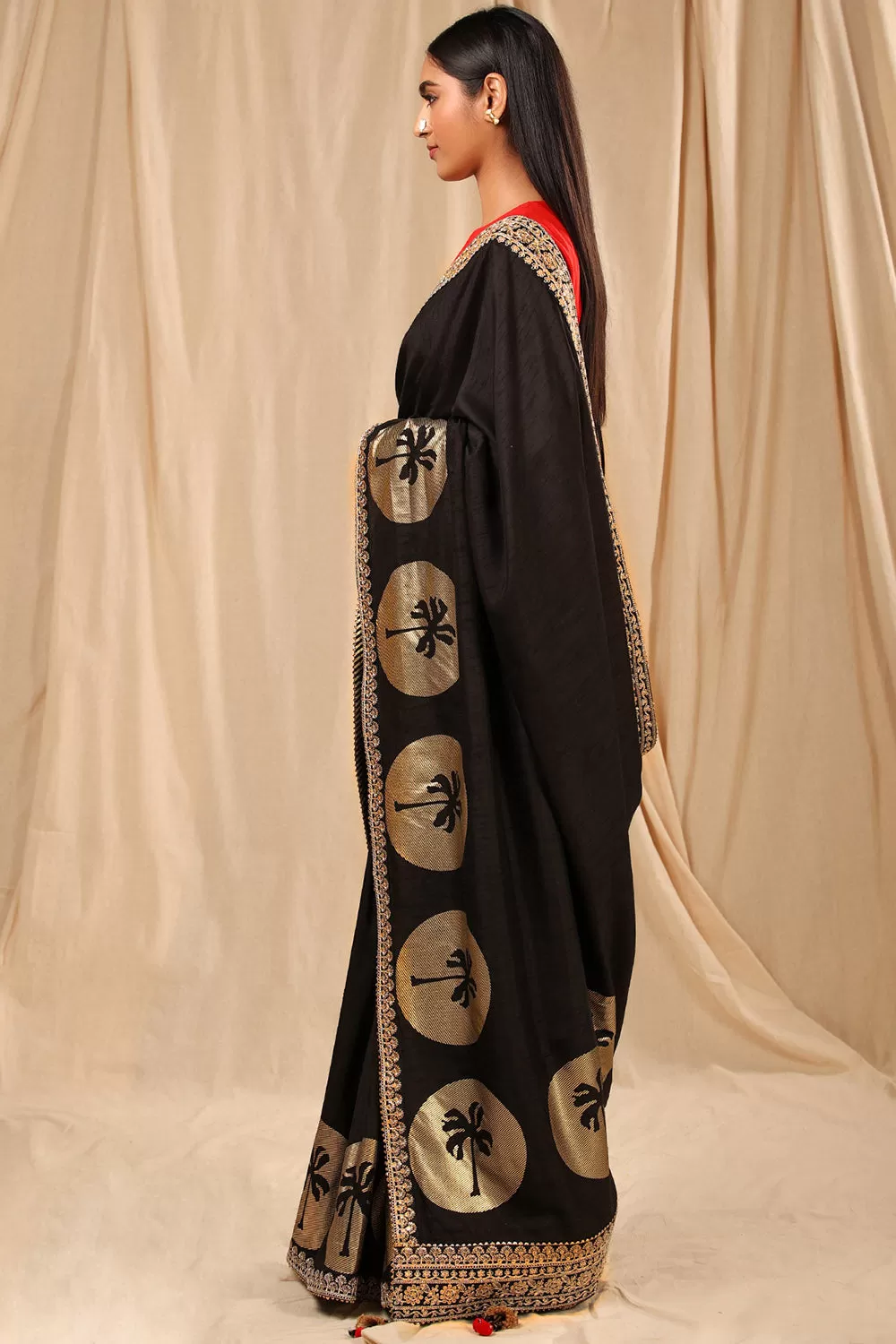 Black Coco Saree