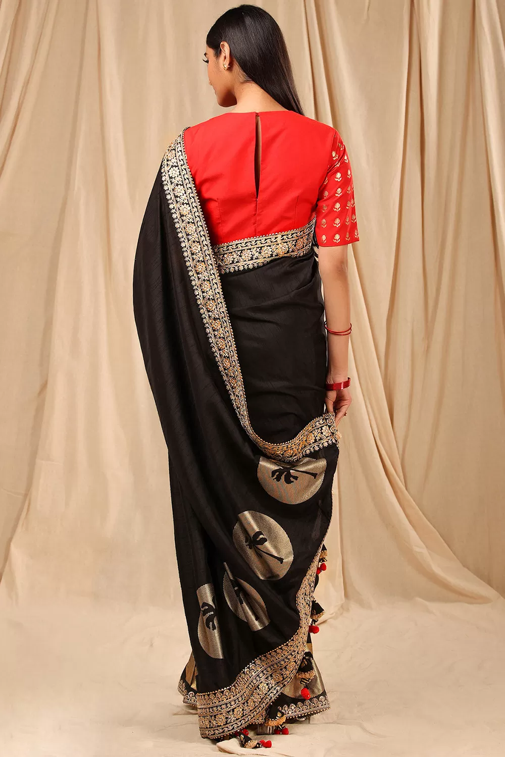 Black Coco Saree