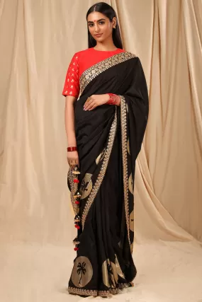 Black Coco Saree