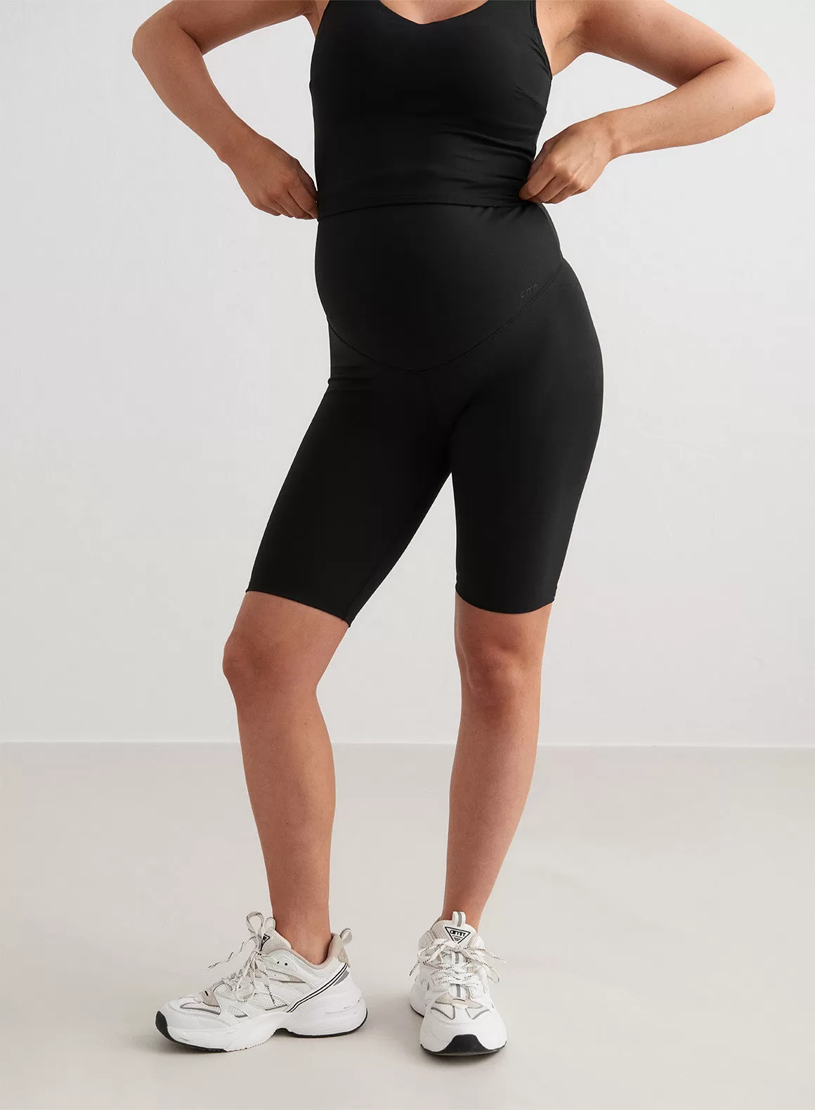 Black Sense Maternity Biker Shorts