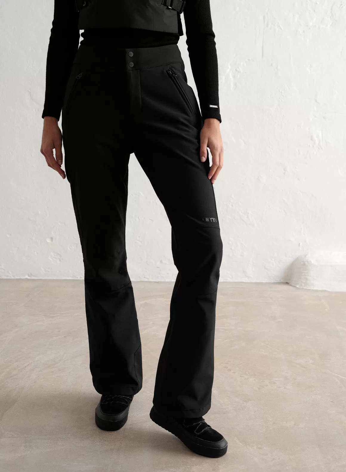 Black Stretch Thermo Pants