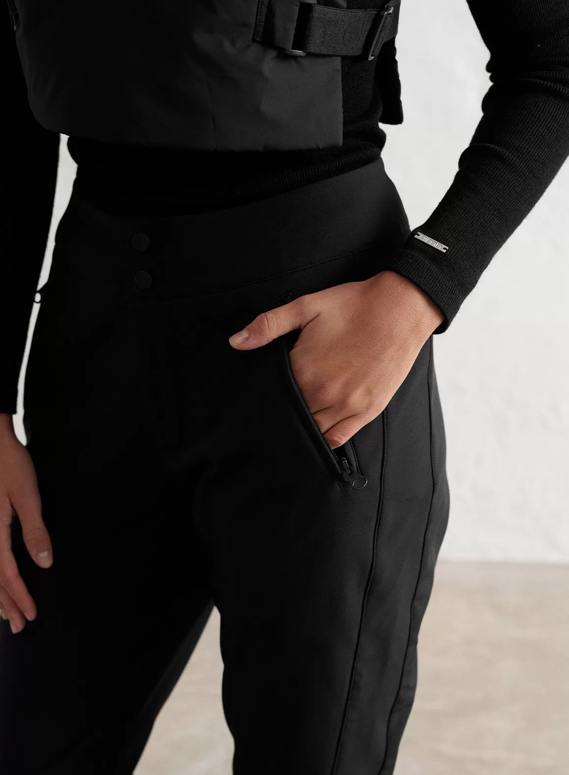 Black Stretch Thermo Pants