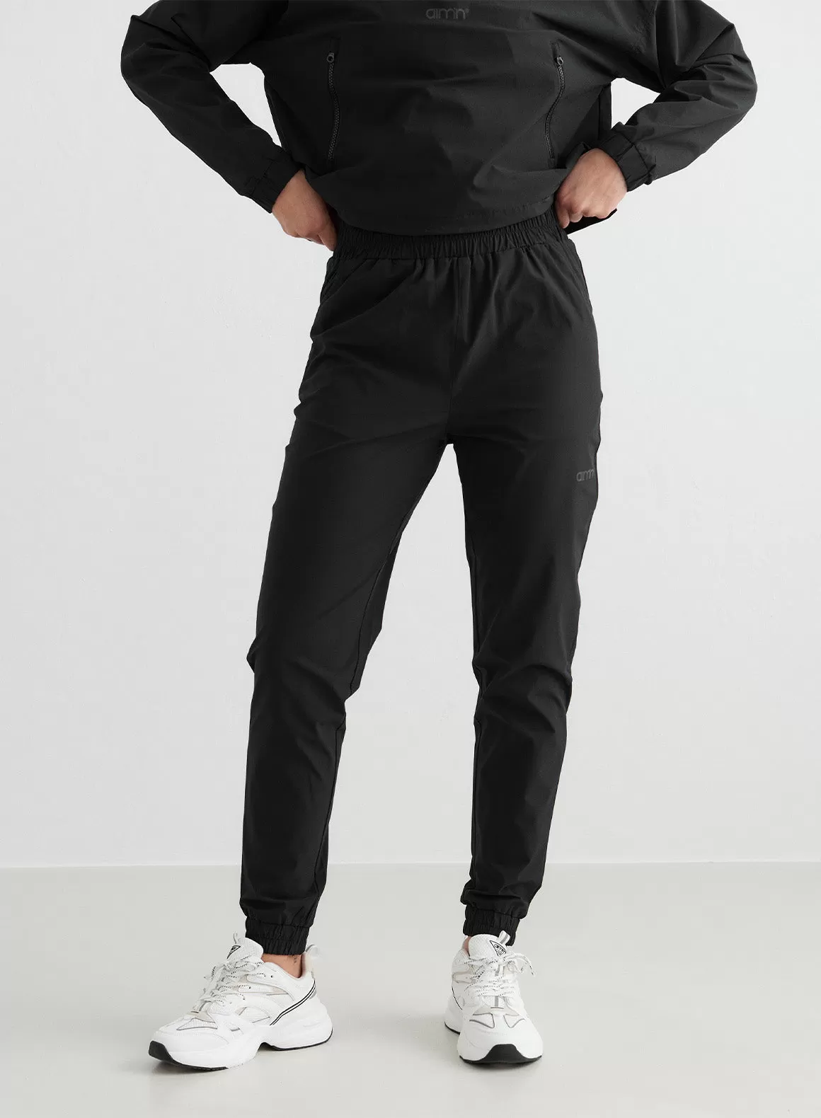 Black Windbreaker Pants