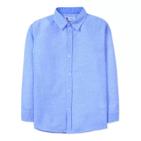 Blue & White Casual Shirt