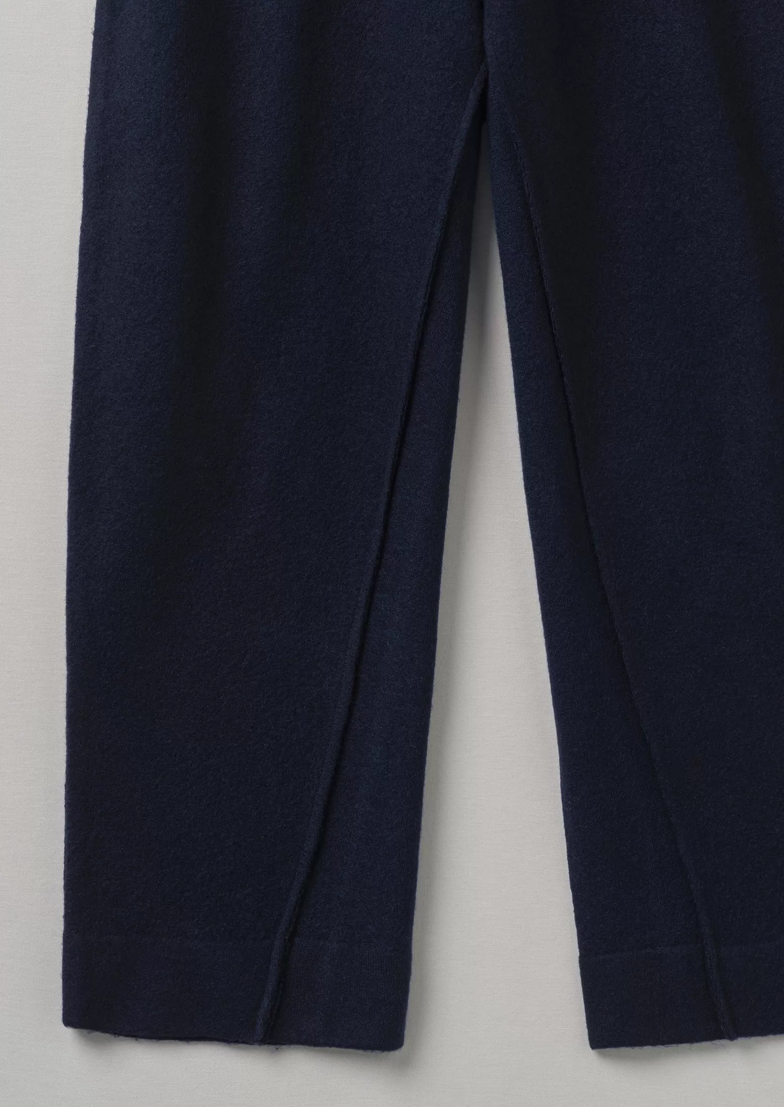 Boiled Wool Pull On Pants | Navy